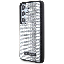 Заредете изображение във визуализатора на галерията – Karl Lagerfeld Rhinestone Metal Logo case for Samsung Galaxy S24 - silver
