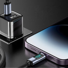 Заредете изображение във визуализатора на галерията – Lightning - USB C cable 20W 1.2m with LED display Joyroom S-CL020A16 - black
