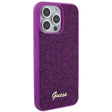 Заредете изображение във визуализатора на галерията – Guess Disco Metal Script case for iPhone 15 Pro Max - pink
