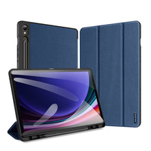 Заредете изображение във визуализатора на галерията – Dux Ducis Domo Samsung Galaxy Tab S9 FE case with stand - blue
