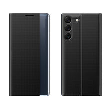 Заредете изображение във визуализатора на галерията – New Sleep View Case for Samsung S24 with flap - black
