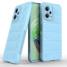 Заредете изображение във визуализатора на галерията – Magic Shield Case Cover for Xiaomi Redmi Note 12 5G / Poco X5 5G Flexible Armor Cover Light Blue
