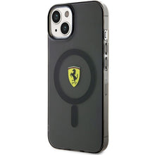 Заредете изображение във визуализатора на галерията – Original FERRARI hardcase Translucent Magsafe FEHMP14SURKK for Iphone 14 Black
