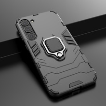 Заредете изображение във визуализатора на галерията – Ring Armor case for Samsung Galaxy S23+ armored cover magnetic holder ring black
