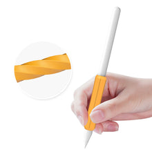 Заредете изображение във визуализатора на галерията – Stoyobe Silicone Holder Set of Silicone Holders for Apple Pencil 1 / Apple Pencil 2 / Huawei M-Pencil Orange+Black+White (3 Pack)
