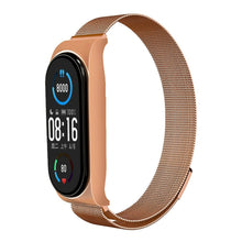 Заредете изображение във визуализатора на галерията – Strap metal for smartband Xiaomi Mi Band 5 / 6 gold (04)
