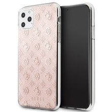 Заредете изображение във визуализатора на галерията – Guess GUHCN65TPERG iPhone 11 Pro Max różowy/pink hard case 4G Peony Glitter
