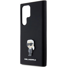 Заредете изображение във визуализатора на галерията – Karl Lagerfeld Silicone Ikonik Metal Pin case for Samsung Galaxy S23 Ultra - black
