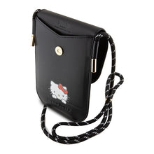 Заредете изображение във визуализатора на галерията – Original HELLO KITTY Handbag Leather Daydreaming Cord HKOWBSKCDKK black
