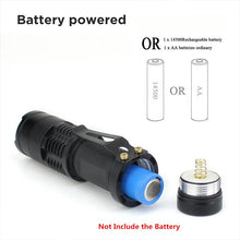 Заредете изображение във визуализатора на галерията – LED Zoom Flashlight LT3 UV

