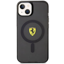 Заредете изображение във визуализатора на галерията – Original FERRARI hardcase Translucent Magsafe FEHMP14MURKK for Iphone 14 Plus Black
