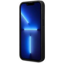 Заредете изображение във визуализатора на галерията – Case BMW BMHMP14L22RFGK iPhone 14 Pro 6.1" black/black Leather Diamond Pattern MagSafe
