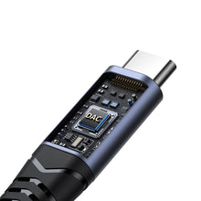 Заредете изображение във визуализатора на галерията – Joyroom SY-C02 2in1 DAC adapter USB-C to USB-C / 3.5 mm mini jack - black
