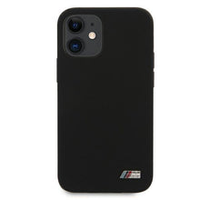 Заредете изображение във визуализатора на галерията – Etui BMW BMHCP12SMSILBK iPhone 12 mini 5,4" czarny/black hardcase Silicone M Collection
