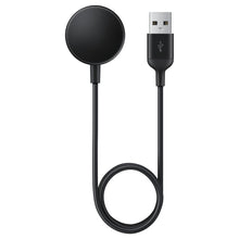Заредете изображение във визуализатора на галерията – Samsung wireless charger for Galaxy Watch Active / Active 2 / Watch 3 / Watch 4 black (EP-OR825BBEGWW)
