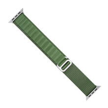 Заредете изображение във визуализатора на галерията – Strap with Alpine steel buckle for Apple Watch 42/44/45/49 mm - green
