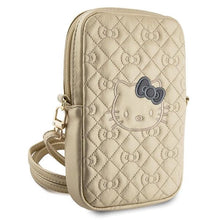 Заредете изображение във визуализатора на галерията – Hello Kitty Quilted Bows Strap bag - gold
