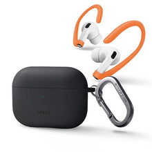Заредете изображение във визуализатора на галерията – Uniq case Nexo AirPods Pro 2 gen + Ear Hooks Silicone grey/charcoal grey
