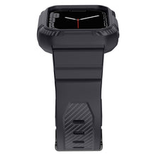 Заредете изображение във визуализатора на галерията – Kingxbar CYF537 2in1 Armored Case for Apple Watch SE, 8, 7, 6, 5, 4, 3, 2, 1 (45, 44, 42 mm) with Strap Gray
