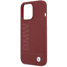 Заредете изображение във визуализатора на галерията – BMW Silicone Big Logo MagSafe case for iPhone 15 Pro Max - red
