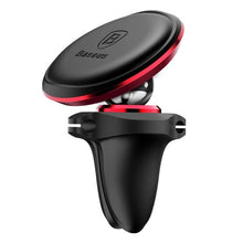 Заредете изображение във визуализатора на галерията – Baseus C40141201913-00 magnetic car holder for air vent - red

