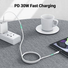 Заредете изображение във визуализатора на галерията – Acefast cable type c to lightning 8-pin mfi 3a pd30w c3-01 1,2m white
