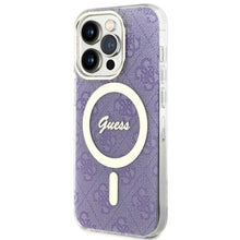 Заредете изображение във визуализатора на галерията – Guess GUHMP14LH4STU iPhone 14 Pro 6.1" purple/purple hardcase 4G MagSafe
