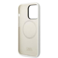 Заредете изображение във визуализатора на галерията – Karl Lagerfeld KLHMP14XSNCHBCH iPhone 14 Pro Max 6.7" hardcase white/white Silicone Choupette MagSafe
