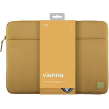 Заредете изображение във визуализатора на галерията – Uniq Vienna laptop Sleeve 14" case yellow/canary yellow Waterproof RPET
