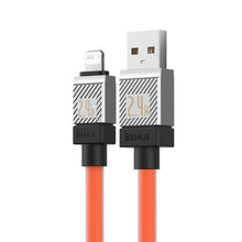 Заредете изображение във визуализатора на галерията – BASEUS cable USB to Apple Lightning 8-pin CoolPlay 2,4A 1m orange CAKW000407
