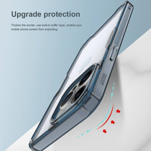Заредете изображение във визуализатора на галерията – Nillkin Nature Pro TPU Case for Iphone 15 Pro transparent-blue
