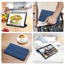 Заредете изображение във визуализатора на галерията – Dux Ducis Domo eco-leather case with stand for Samsung Tab S9 FE+ - blue
