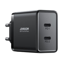Заредете изображение във визуализатора на галерията – Joyroom JR-TCF09 fast charger 2x USB-C 40W - black
