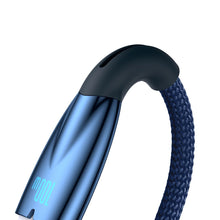 Заредете изображение във визуализатора на галерията – BASEUS cable USB A to Type C Power Delivery 100W Glimmer Series CADH000403 1m blue

