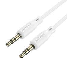 Заредете изображение във визуализатора на галерията – Borofone Cable BL18 - jack 3,5mm to jack 3,5mm - 1 metr white
