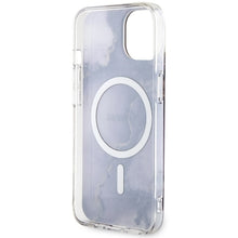 Заредете изображение във визуализатора на галерията – Original Case GUESS hardcase Golden Marble MagSafe GUHMP14SHTMRSU for Iphone 14 purple
