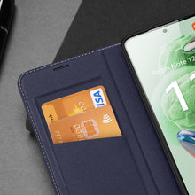 Заредете изображение във визуализатора на галерията – Dux Ducis Skin X2 Case For Xiaomi Redmi Note 12 5G / Poco X5 5G Cover Flip Wallet Stand Blue
