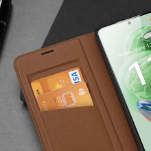 Заредете изображение във визуализатора на галерията – Dux Ducis Skin X2 Case for Xiaomi Redmi Note 12 5G / Poco X5 5G Cover Flip Wallet Stand Brown
