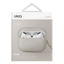 Заредете изображение във визуализатора на галерията – Uniq case Lino AirPods Pro 2 gen Silicone beige/beige ivory
