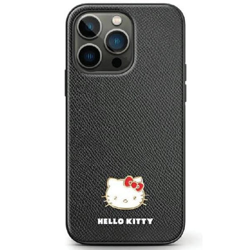 Hello Kitty Metal Logo Kitty Head case for Samsung Galaxy Z Flip 5 - black