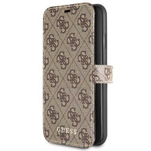 Заредете изображение във визуализатора на галерията – Guess GUFLBKSN654GB iPhone 11 Pro Max brown/brązowy book 4G
