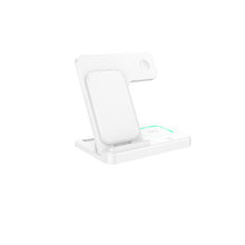Заредете изображение във визуализатора на галерията – Borofone Wireless induction charger BQ26 Best 3 in 1 15W white

