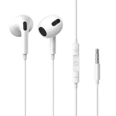 Baseus encok 3.5mm wired earphone h17 white ngcr020002 - TopMag