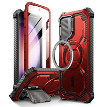 Заредете изображение във визуализатора на галерията – IBLSN Armorbox Mag Supcase case with MagSafe for Samsung Galaxy S24 - red
