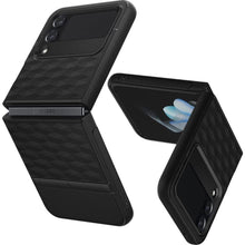 Заредете изображение във визуализатора на галерията – CASEOLOGY PARALLAX GALAXY WITH FLIP 4 MATTE BLACK

