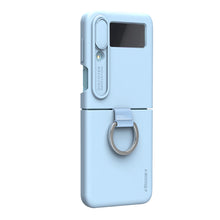 Заредете изображение във визуализатора на галерията – Nillkin CamShield Silky Silicone Case for Samsung Galaxy Z Flip 4 Silicone Cover with Camera Protector Blue
