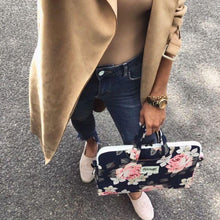Заредете изображение във визуализатора на галерията – CANVASLIFE BRIEFCASE LAPTOP 13-14 NAVY ROSE
