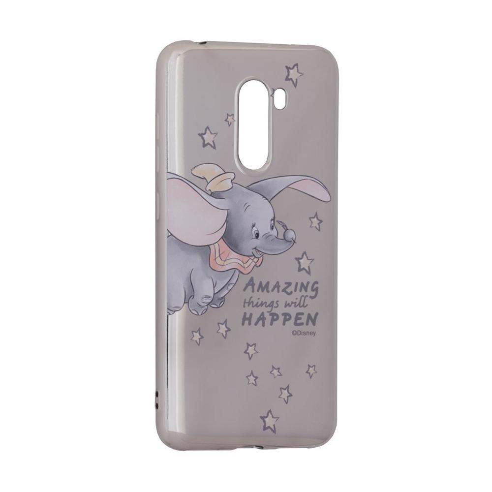 Силиконов гръб с лиценз - Xiaomi poco f1 disney dumbo luxury chrome сив (010) - само за 9.99 лв