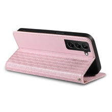 Заредете изображение във визуализатора на галерията – Magnet Strap Case Case For Samsung Galaxy A23 5G Flip Wallet Mini Lanyard Stand Pink
