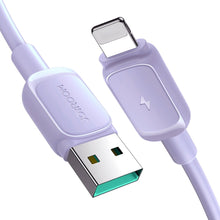 Заредете изображение във визуализатора на галерията – Lightning - USB 2.4A cable 1.2m Joyroom S-AL012A14 - purple
